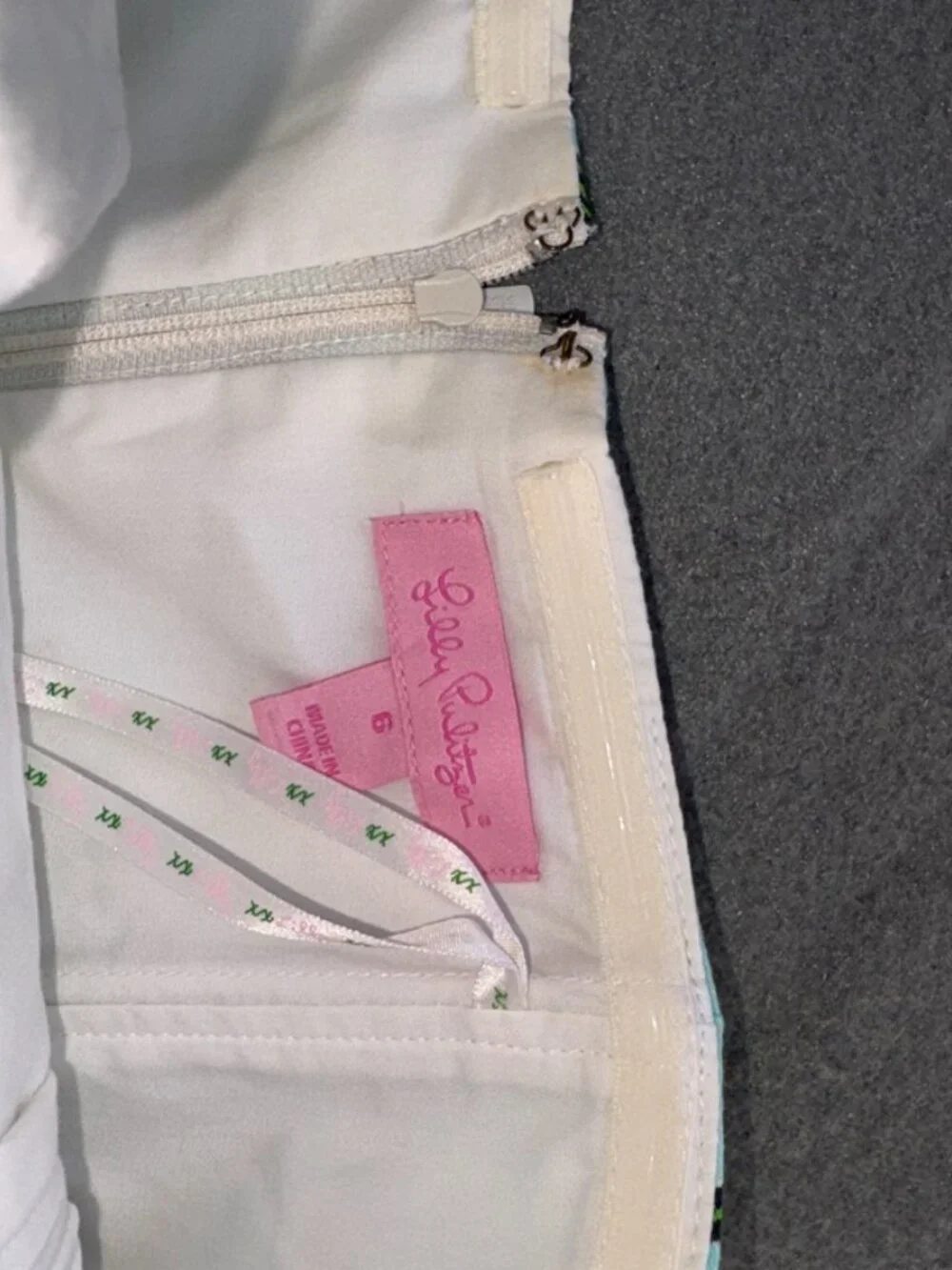 Lilly Pulitzer Bowen Cameo White Macrame Me Tassel Print Strapless Dress 6 - Picture 7 of 16